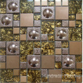 Mosaico de vidro Mosaico de parede, Mosaico metálico de aço inoxidável (SM210)